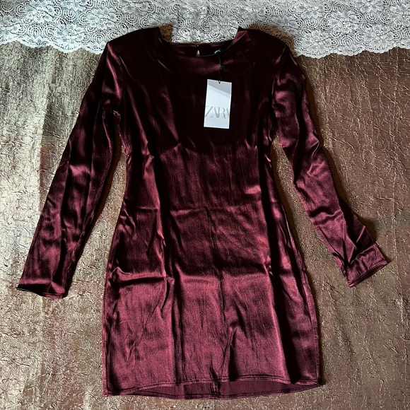 Zara Satin Dress - Picture 2 of 11
